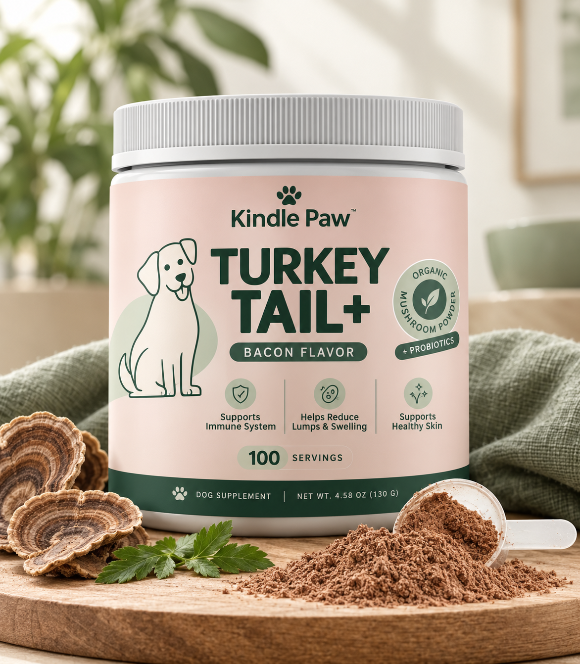 Turkey Tail: Immune Support & Healthy Skin 🐾 100% Natural