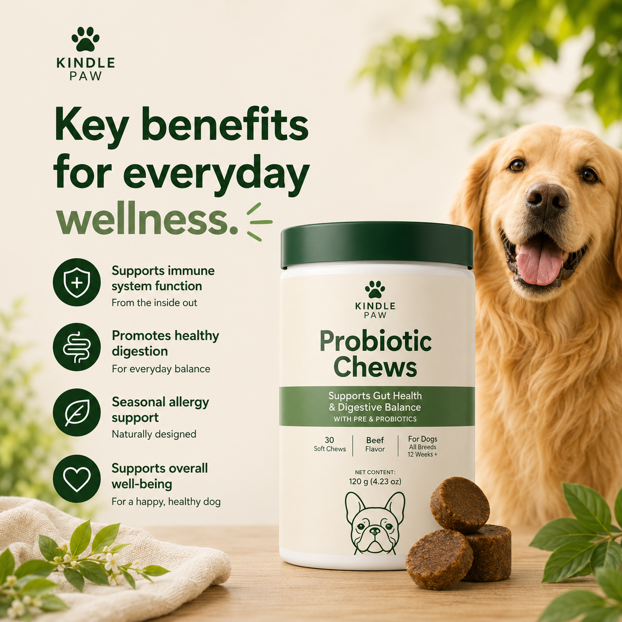 Probiotic Chews 🐾 Healthy Digestion for Dogs
