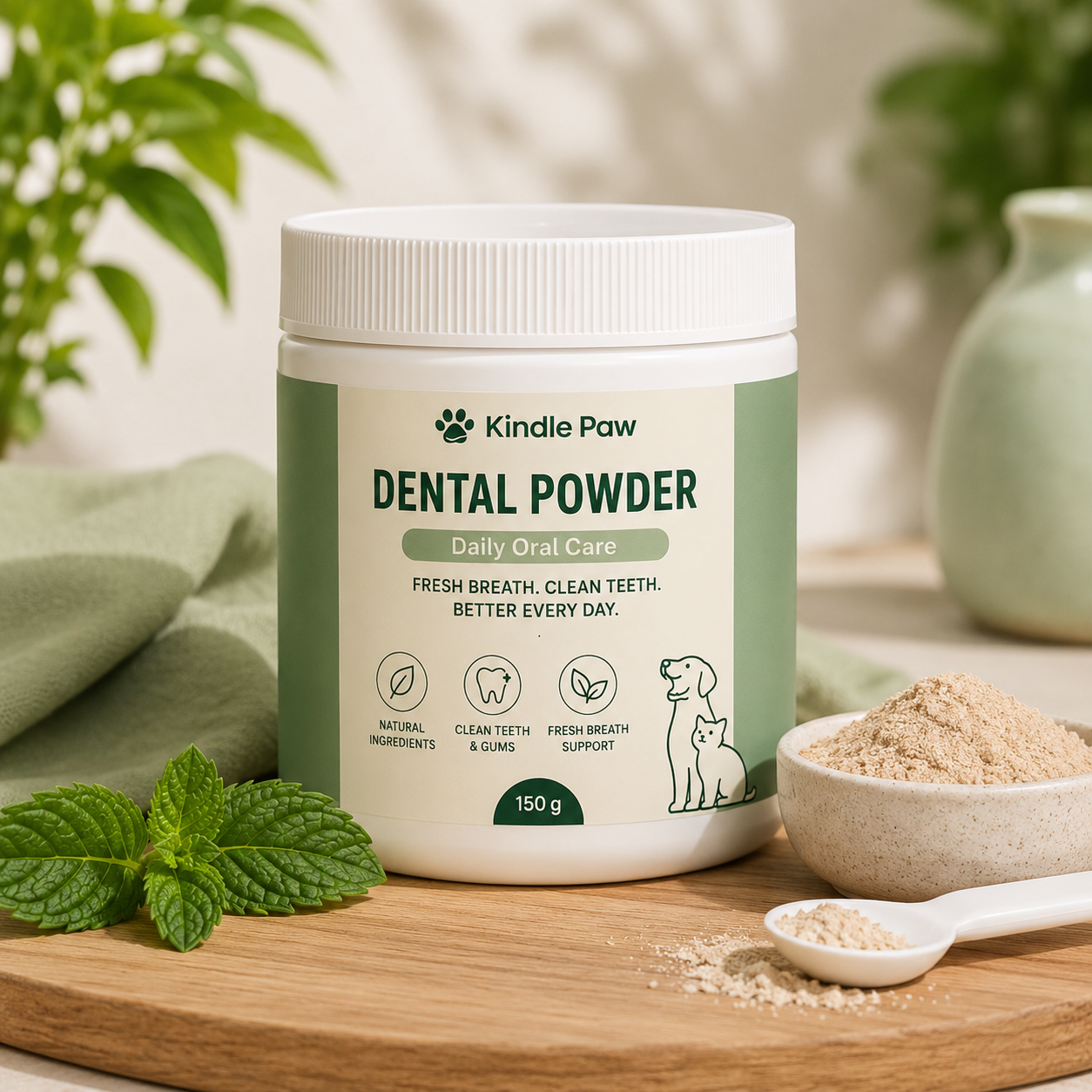 Dental Powder 🐾 Fresh Breath & Clean Teeth