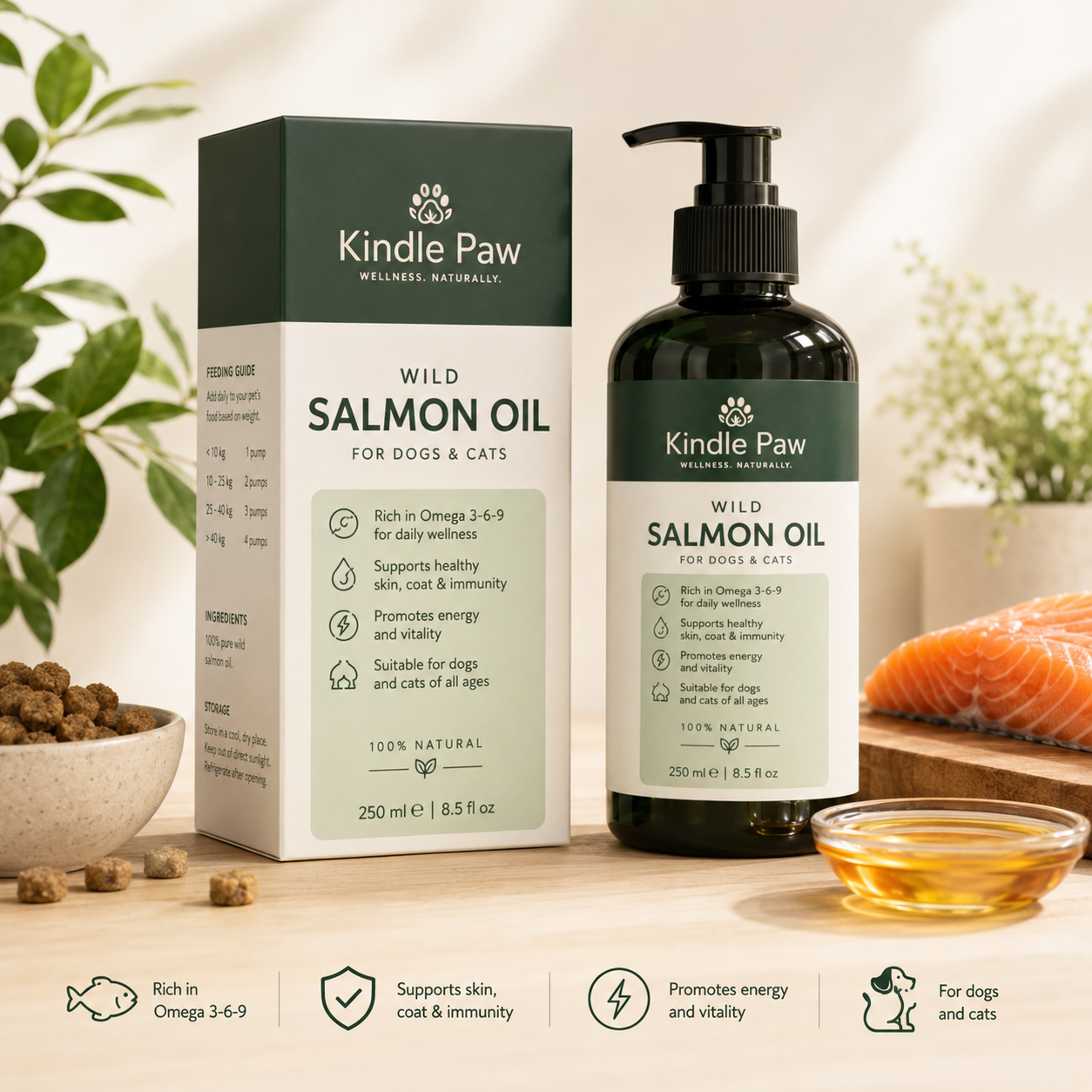 Salmon Oil 🐾 Shiny Coat & Healthy Joints