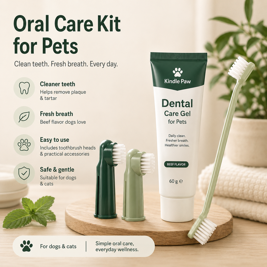 Toothbrush & Toothpaste Set 🐾 Fresh Breath for Dogs