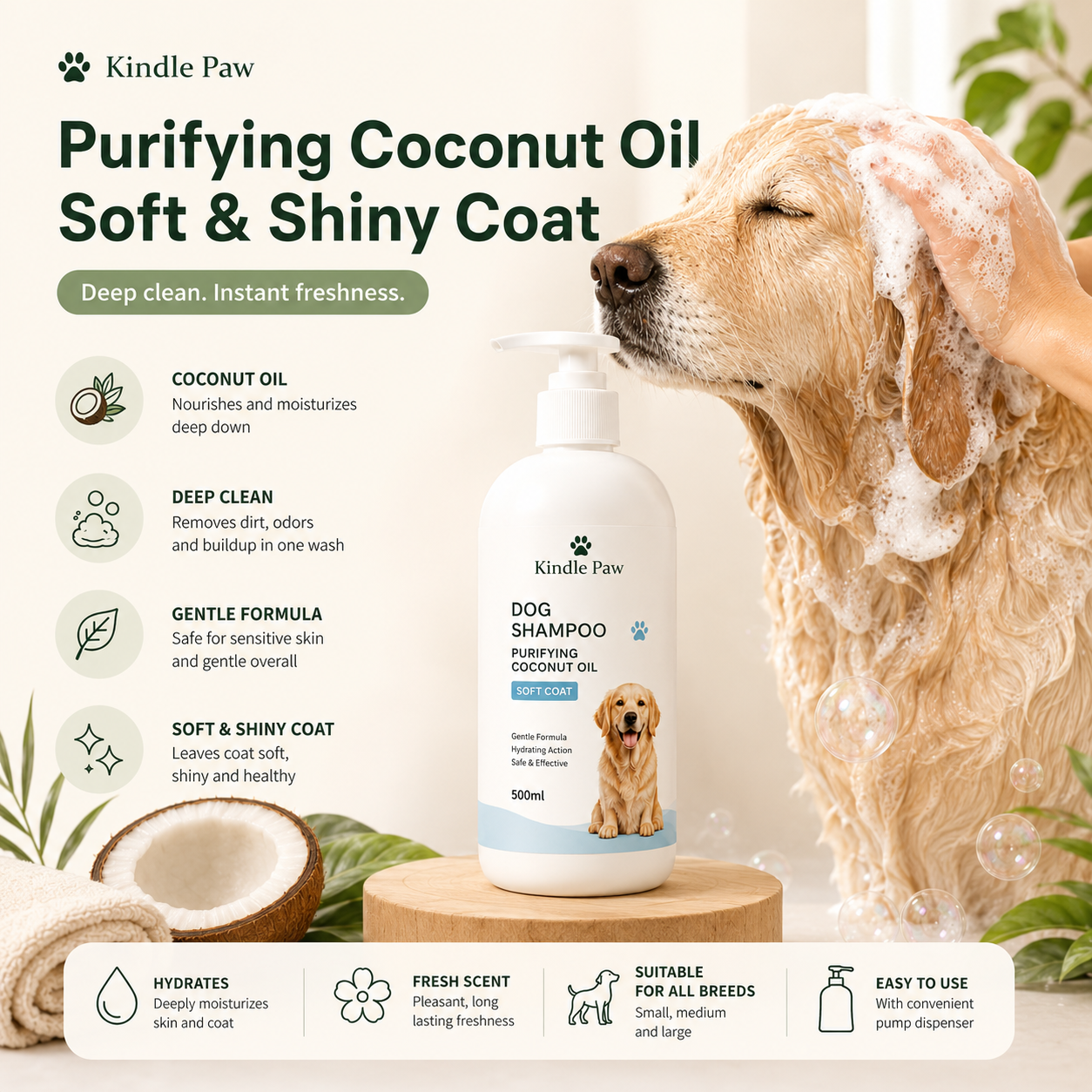 Shampoo 🐾 Soft & Hydrated Coat