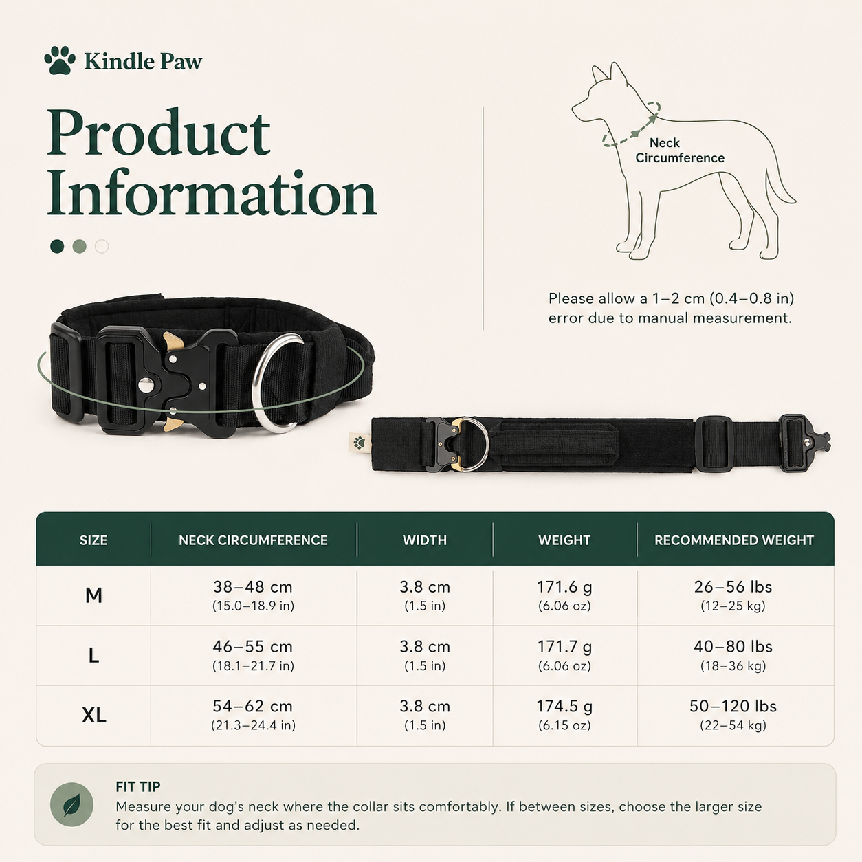 Tactical Control Collar