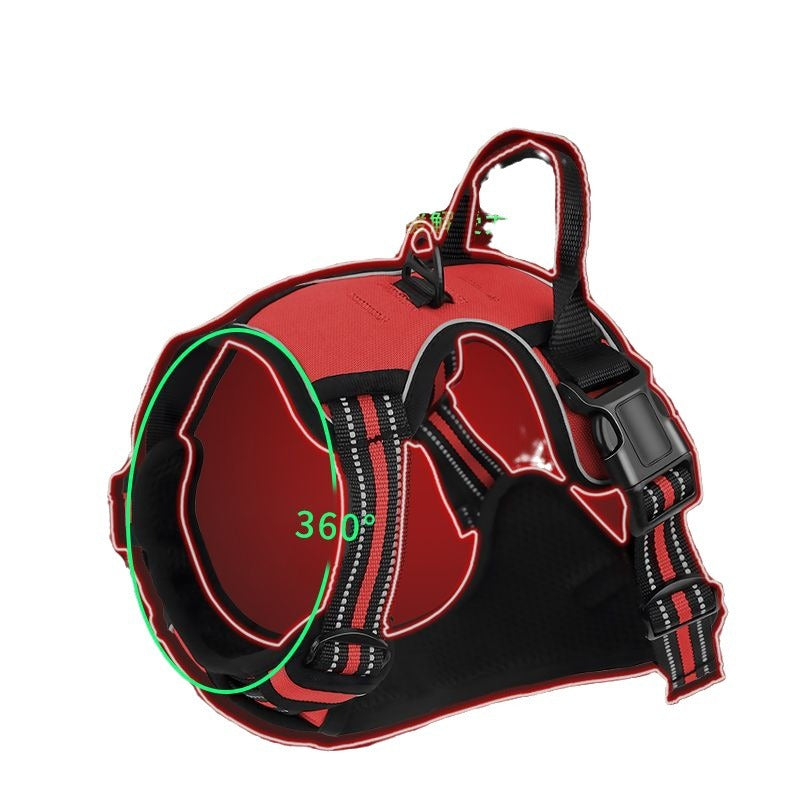 <font dir="auto" style="vertical-align: inherit;"><font dir="auto" style="vertical-align: inherit;">Exclusief grensoverschrijdend nylon hondentuigje/lijn voor grote honden, reflecterend, explosiebestendig en schokbestendig.</font></font>