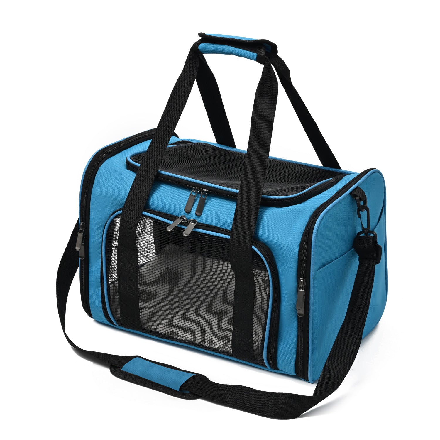 <font dir="auto" style="vertical-align: inherit;"><font dir="auto" style="vertical-align: inherit;">Volledig open en ademende reistas voor huisdieren, autotas, tas voor kleine honden en katten, gemakkelijk op te vouwen schoudertas/crossbodytas voor honden