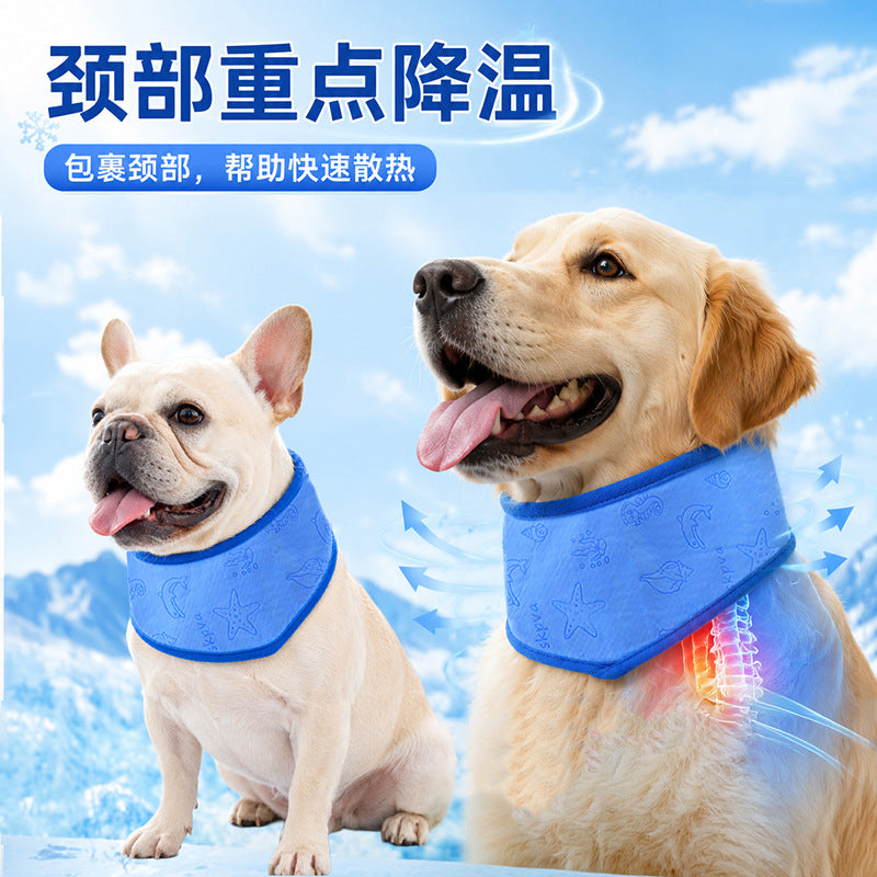 <font dir="auto" style="vertical-align: inherit;"><font dir="auto" style="vertical-align: inherit;">Amazon's nieuwe koelhalsband voor huisdieren, ijskussen voor de zomer, ijspakhalsband voor honden, huisdierbenodigdheden.</font></font>