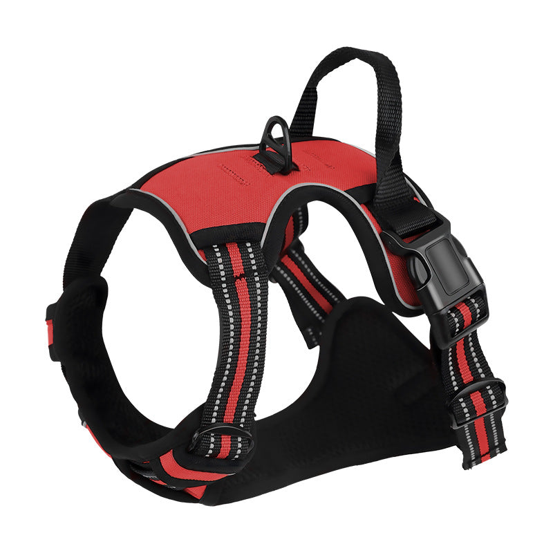 <font dir="auto" style="vertical-align: inherit;"><font dir="auto" style="vertical-align: inherit;">Exclusief grensoverschrijdend nylon hondentuigje/lijn voor grote honden, reflecterend, explosiebestendig en schokbestendig.</font></font>